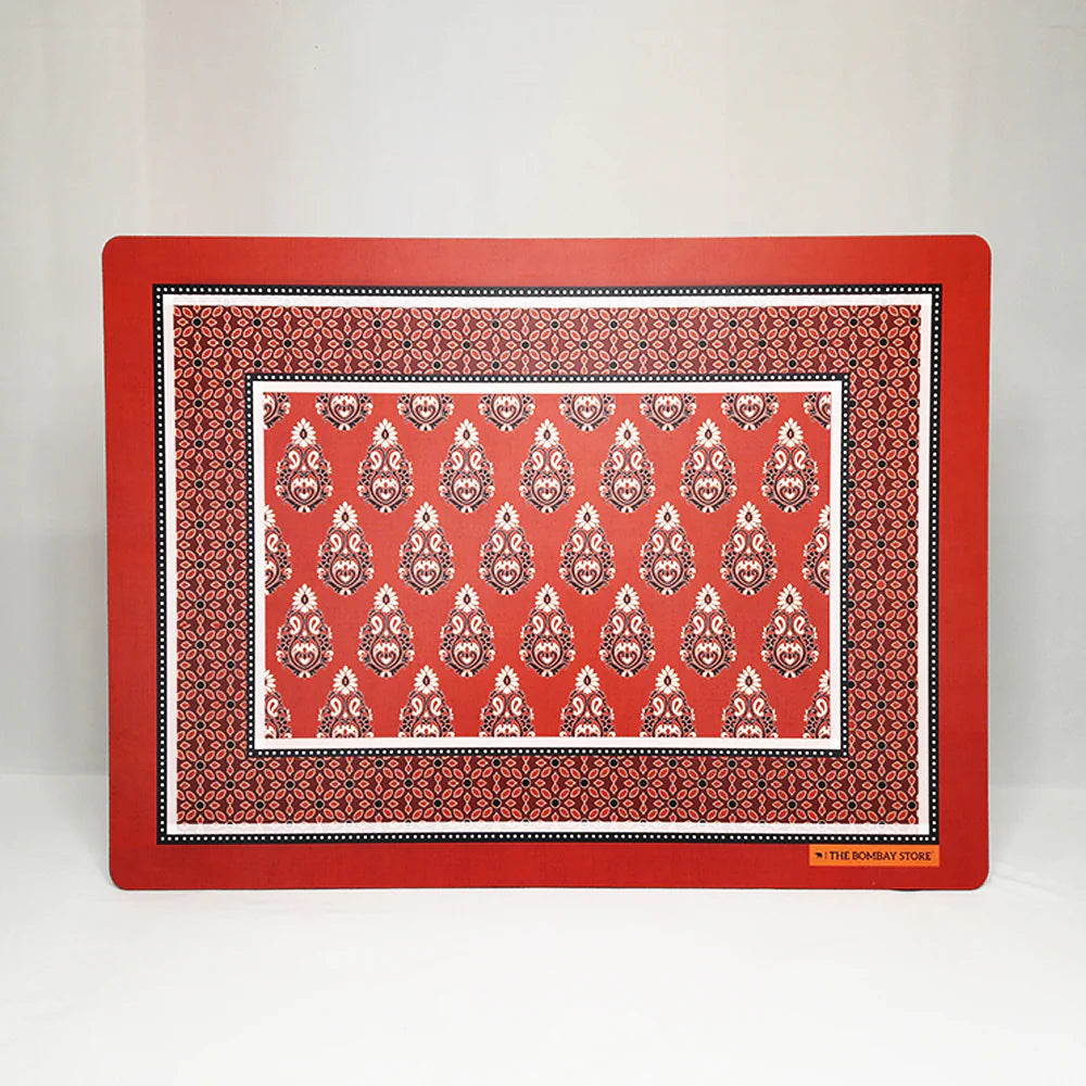 Ajrakh Placemat (Maroon)