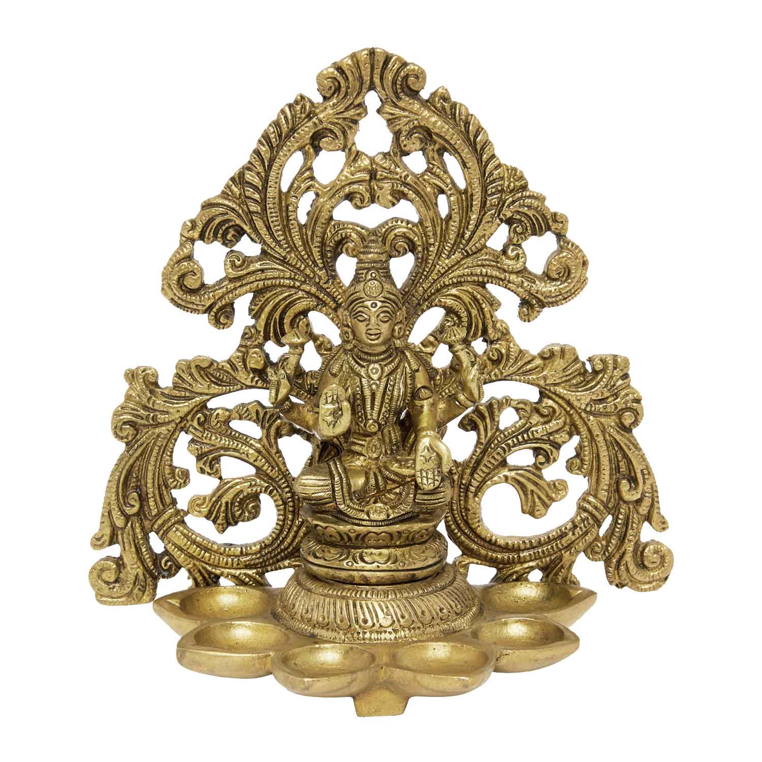 Brass Laxmi Jaali Deepak