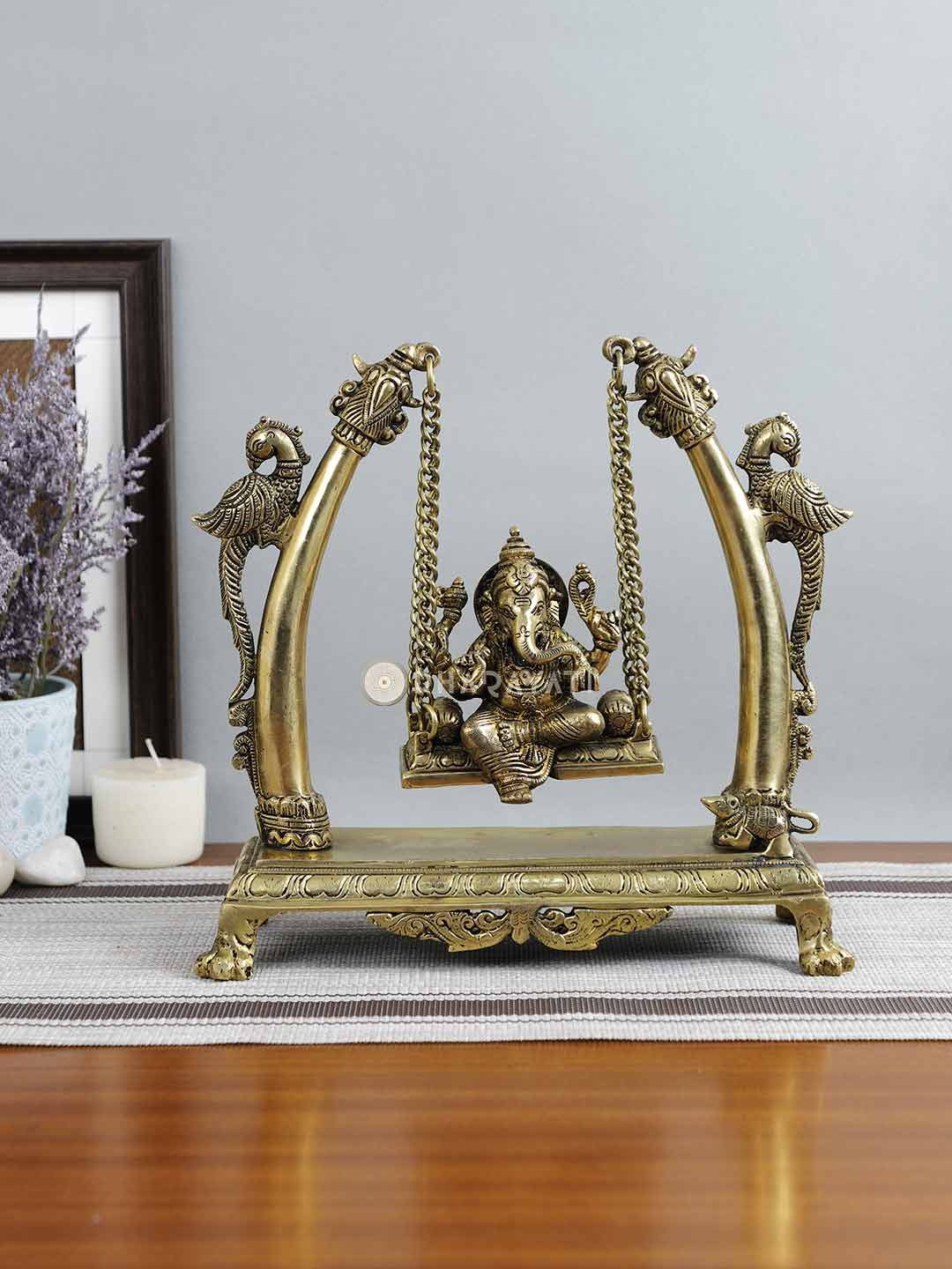 Ganesh Jhula Decorative Brass Figurine