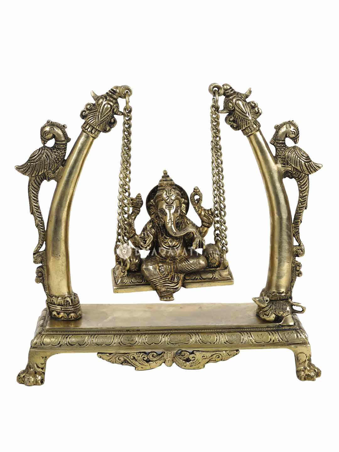 Ganesh Jhula Decorative Brass Figurine