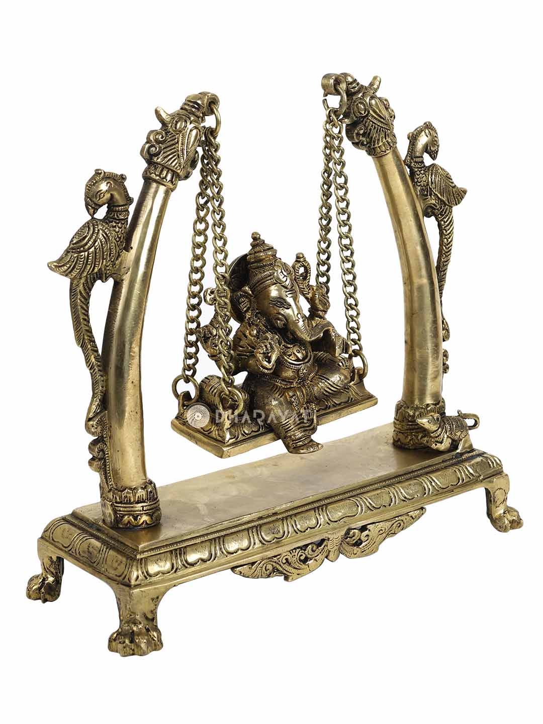 Ganesh Jhula Decorative Brass Figurine