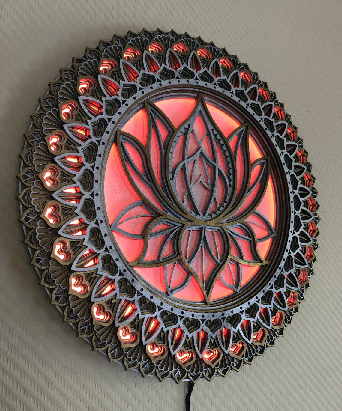 Color Changing Mandala Wall Art LED Wall Hanging