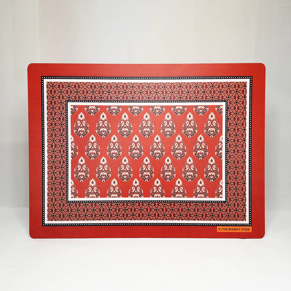 Ajrakh Placemat  (Maroon)