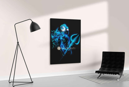 Mystical Power: Lord Shiva with Trishul - Canvas Art