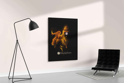 Divine Devotion: Hanuman - Canvas Art