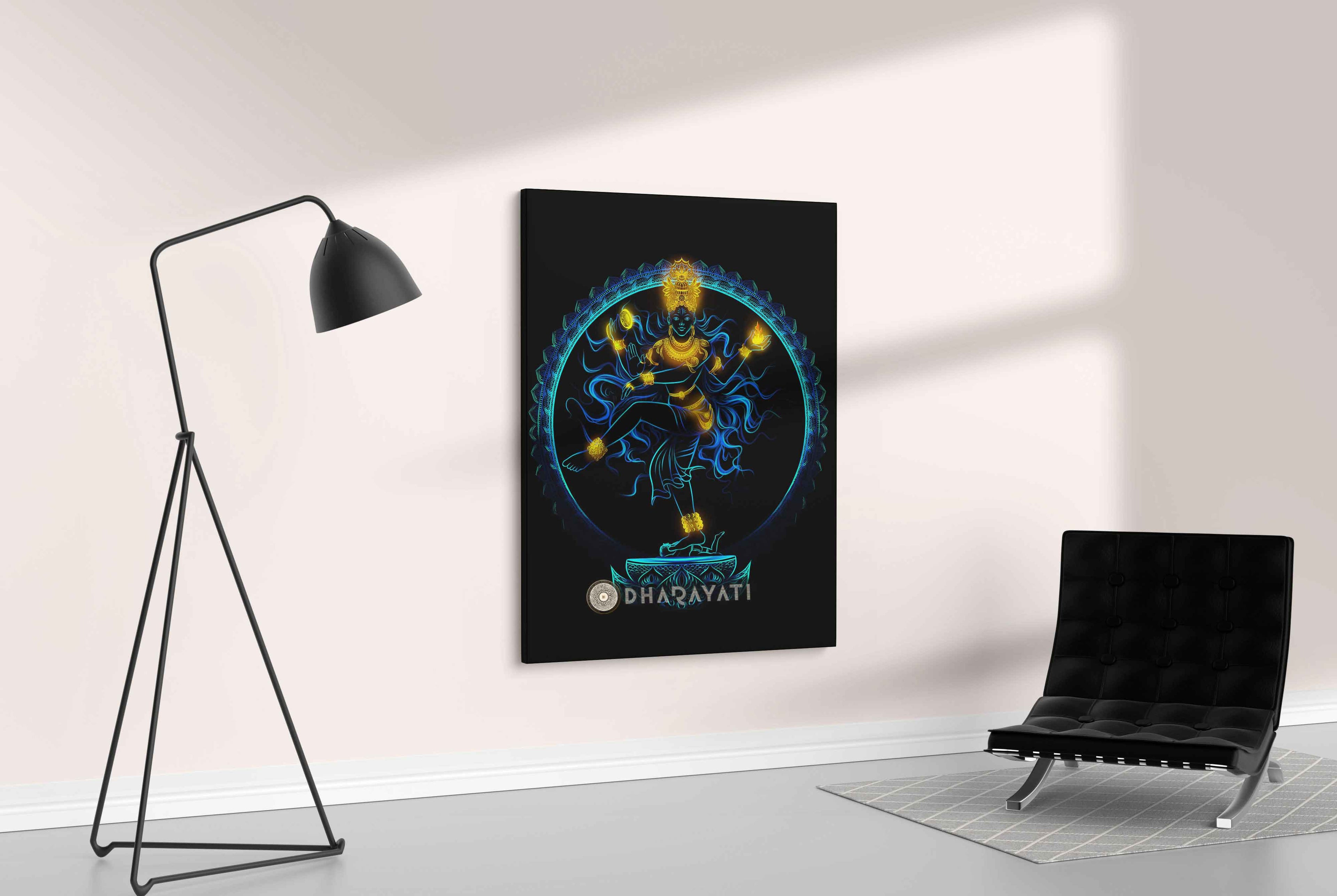 Transcendent Rhythm: Dancing God Nataraja - Canvas Art