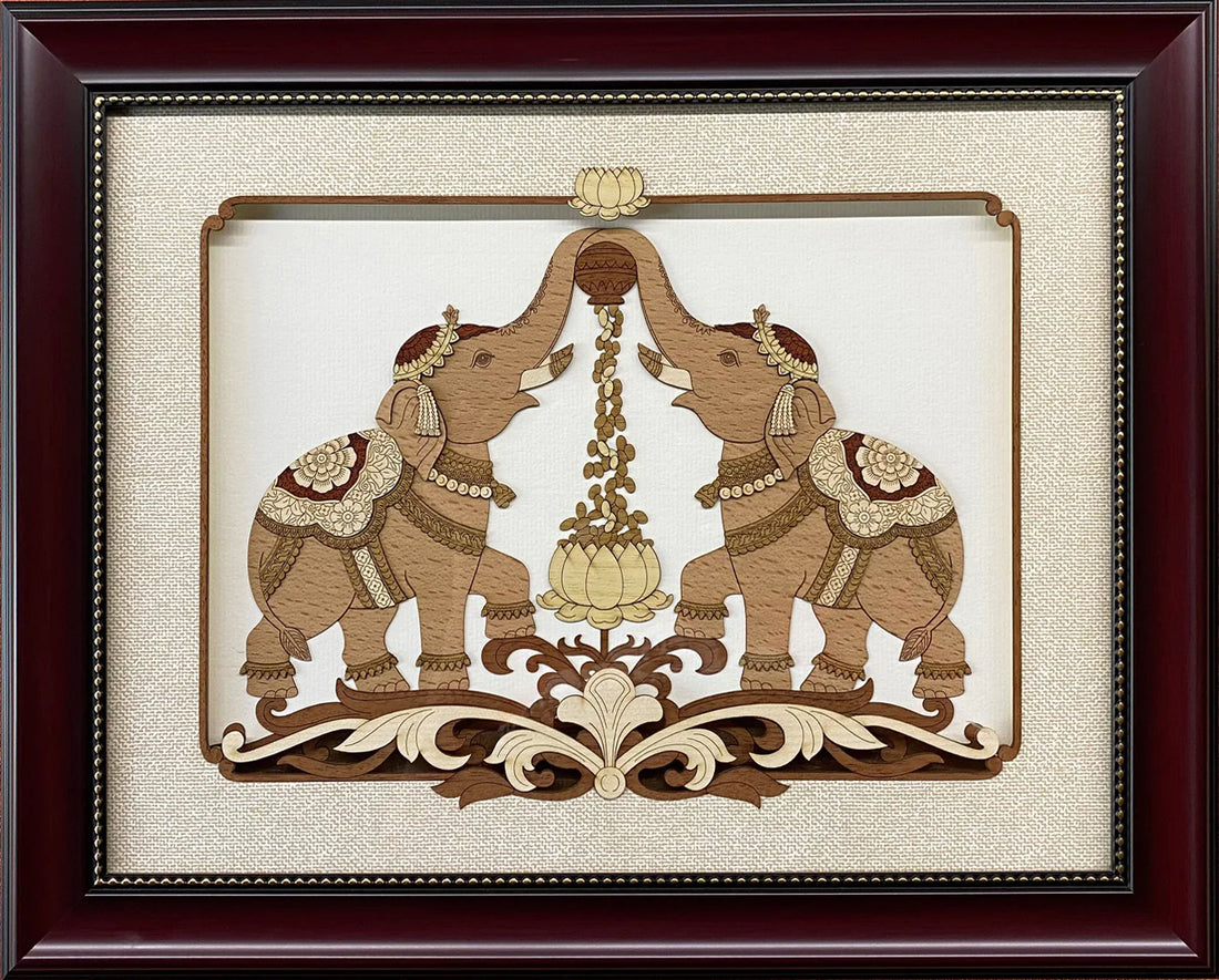 Gajalaxmi Wood Art Frame