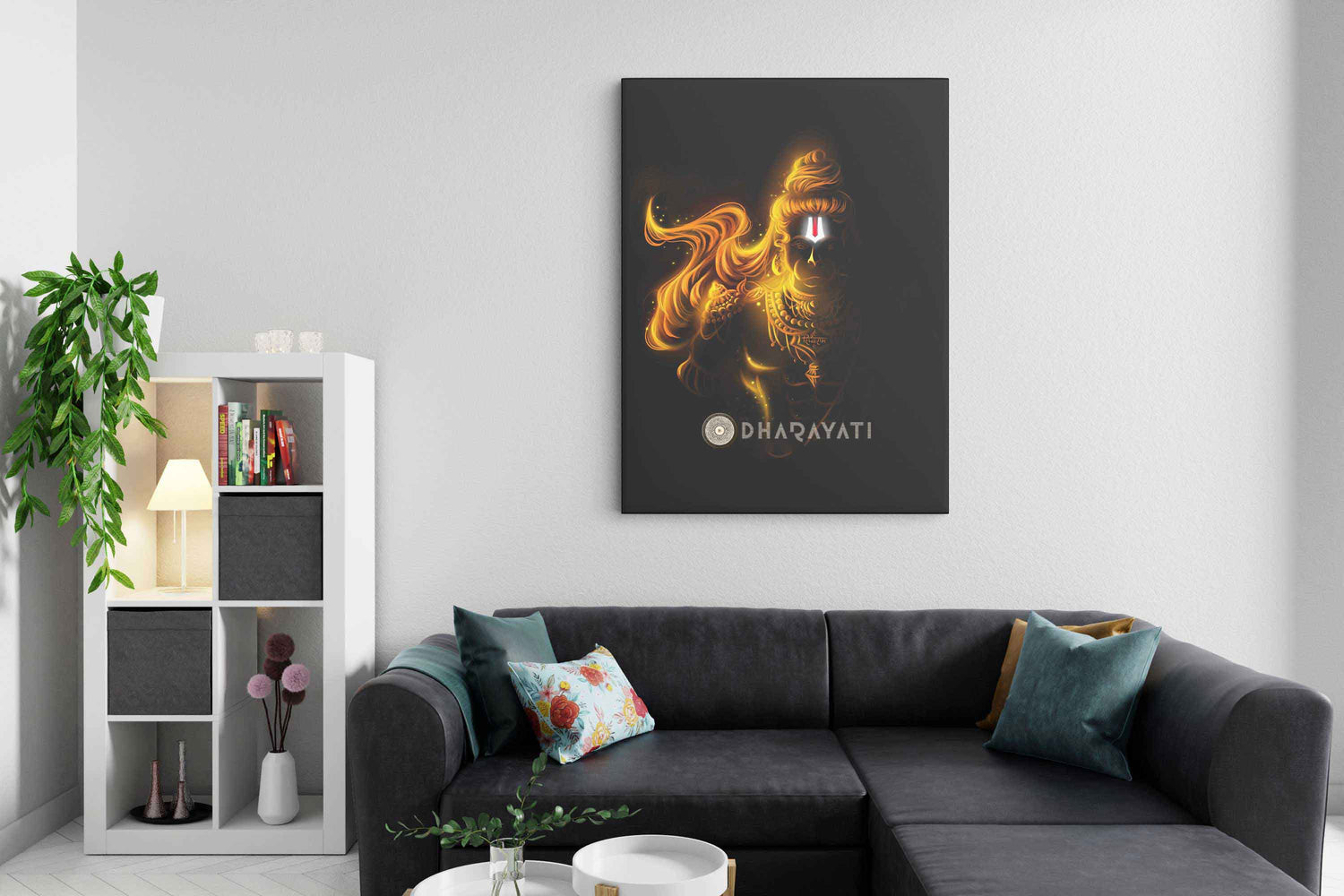 Divine Devotion: Hanuman - Canvas Art