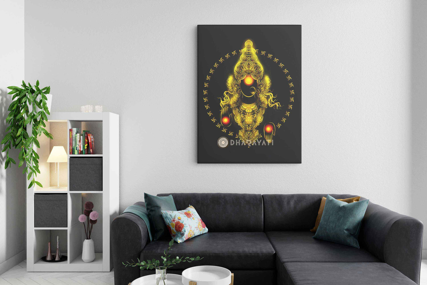 Goddess of Prosperity: Lakshmi Devi - Canvas Art