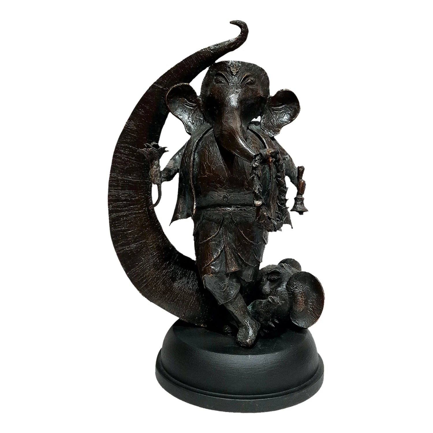 Bronze Ganesha with Elephant Trunk