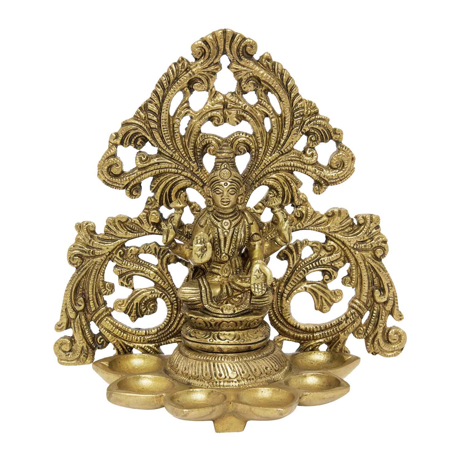 Brass Laxmi Jaali Deepak