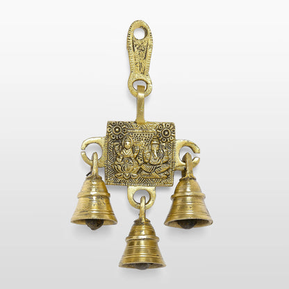 Brass Ganesh and Laxmi Temple Bell