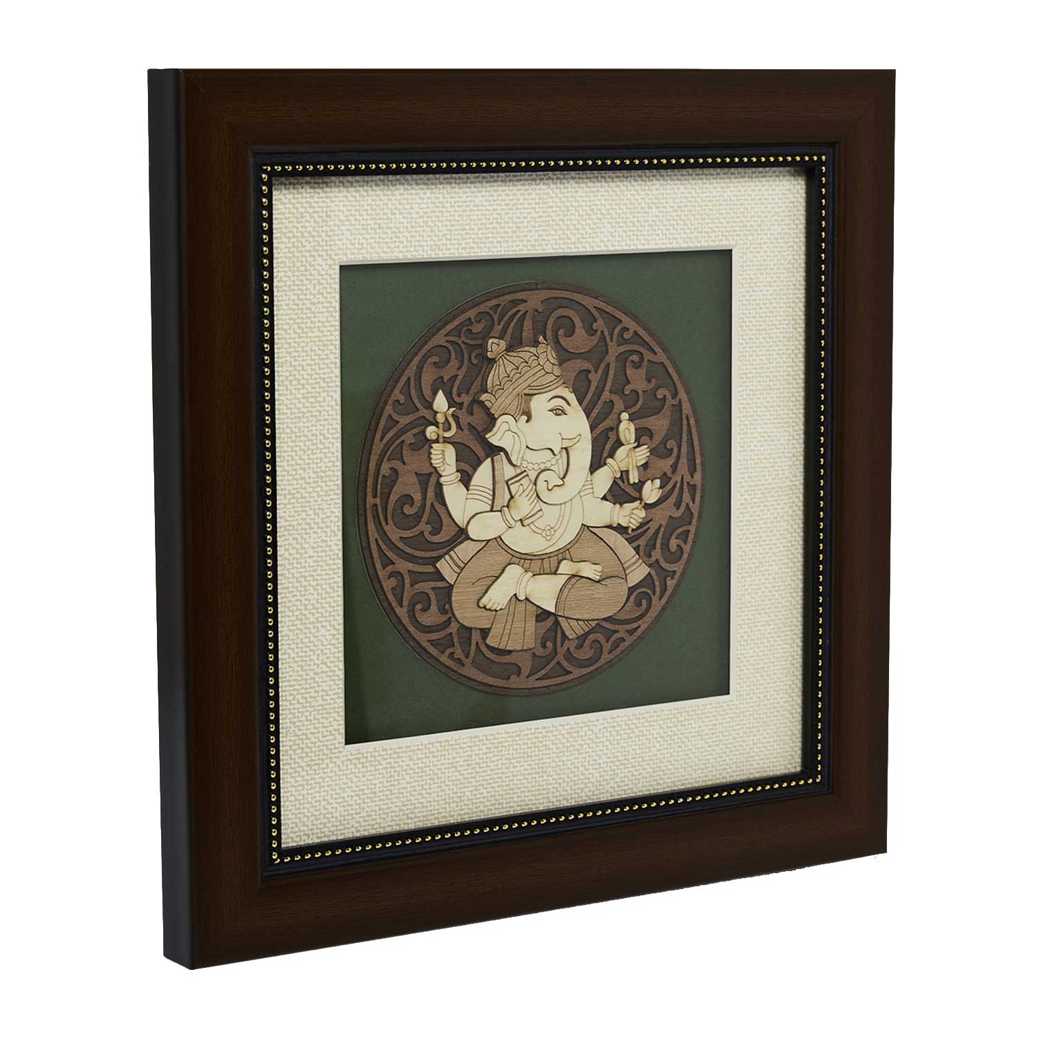 Pothi Ganesha Wood Art Frame