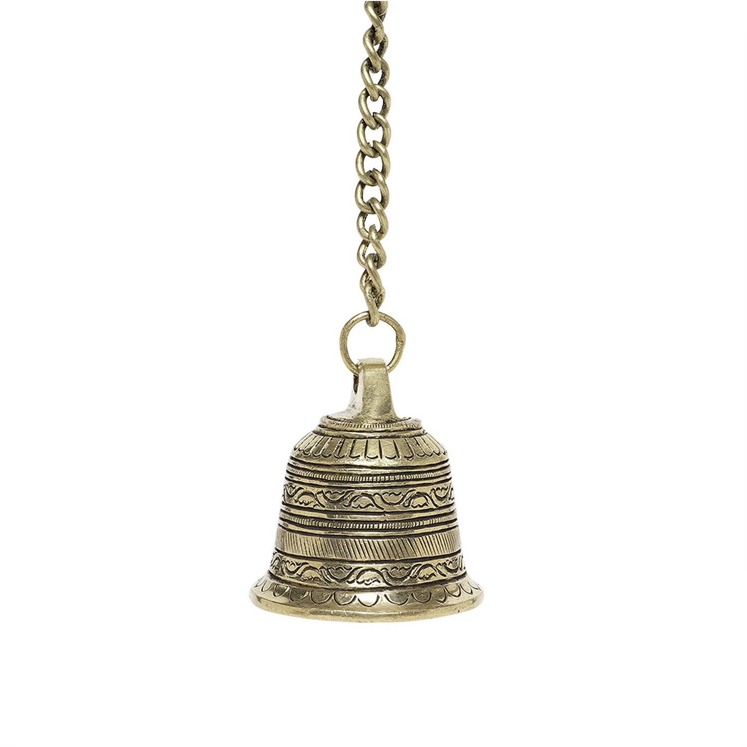 Brass Engraved Temple Bell