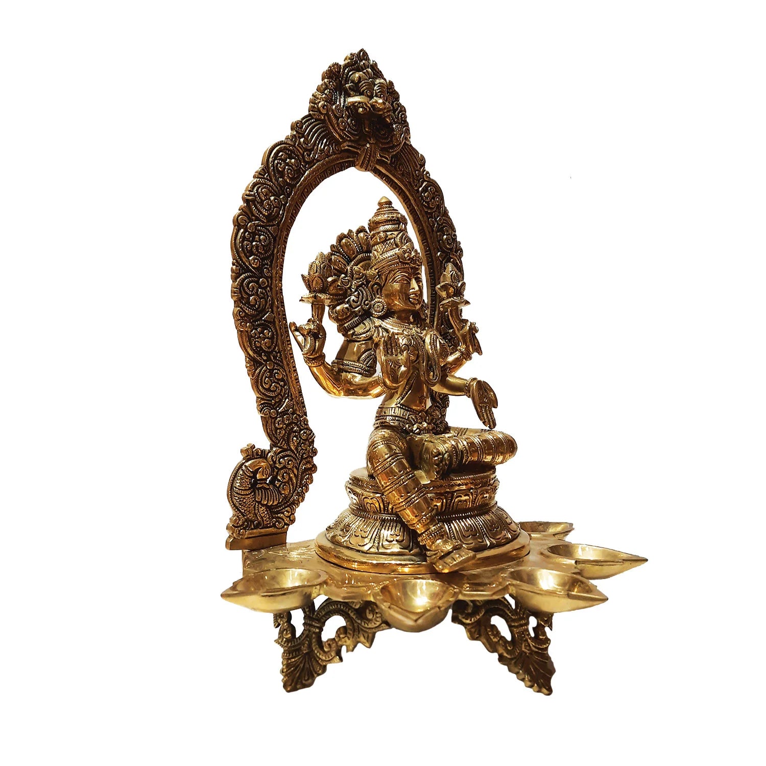 Brass Deepak Laxmi in Arch