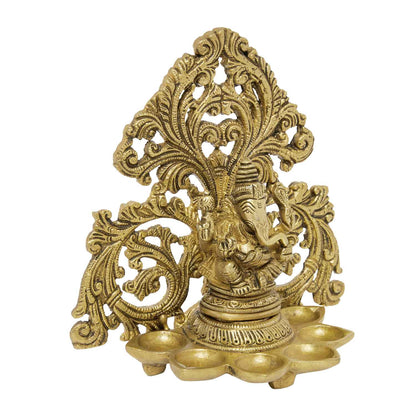 Brass Ganesha Jaali Deepak