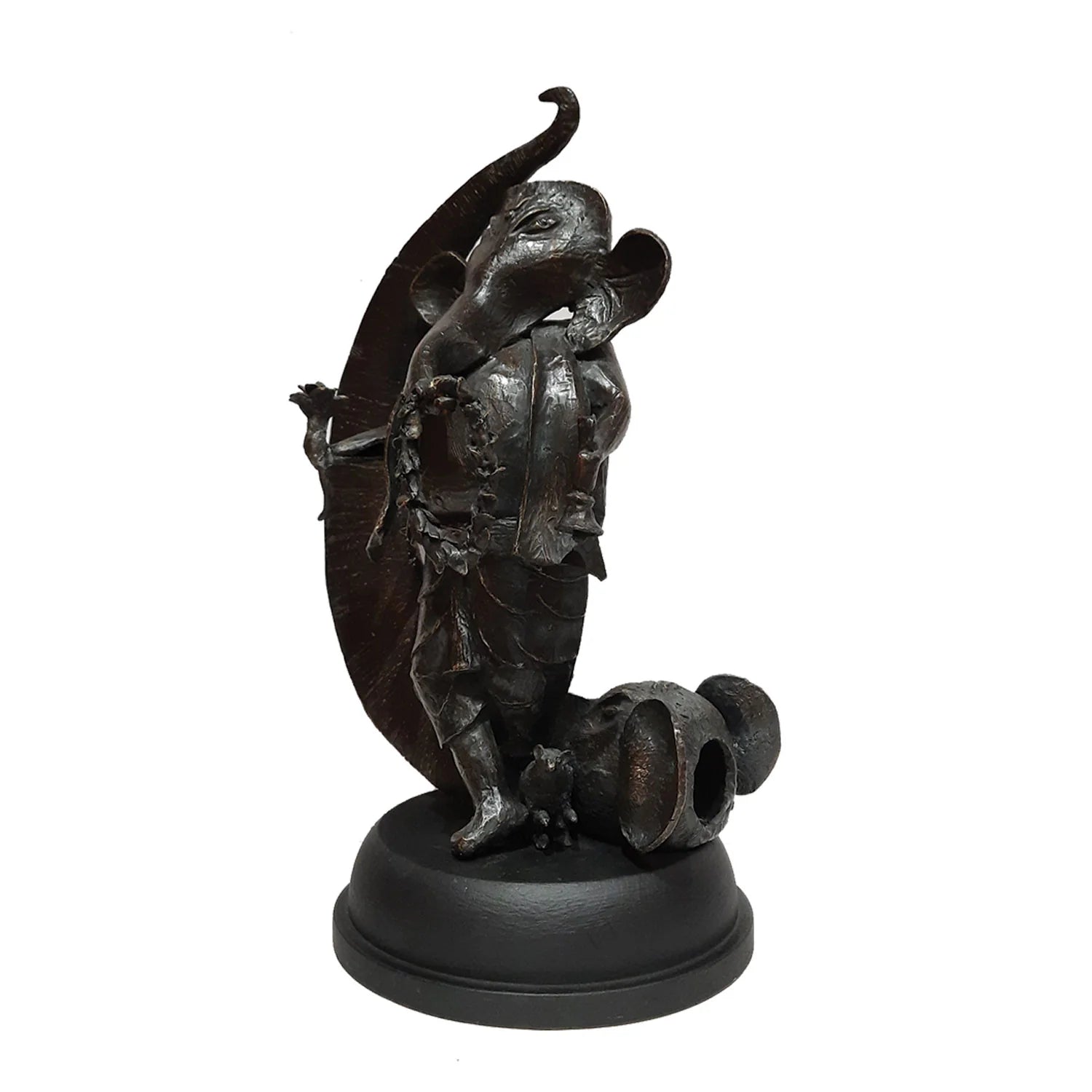 Bronze Ganesha with Elephant Trunk