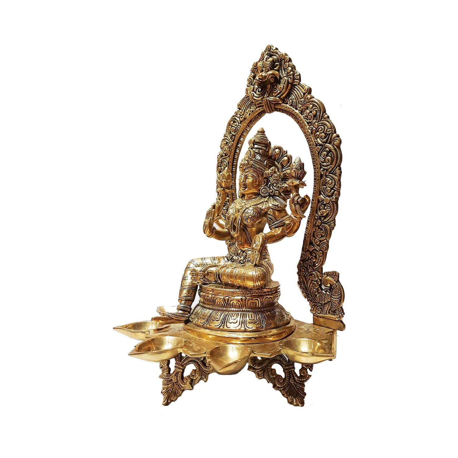 Brass Deepak Laxmi in Arch