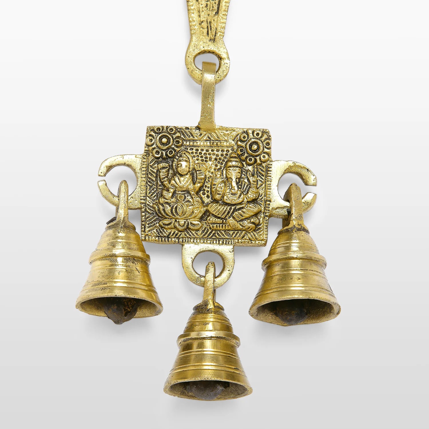 Brass Ganesh and Laxmi Temple Bell