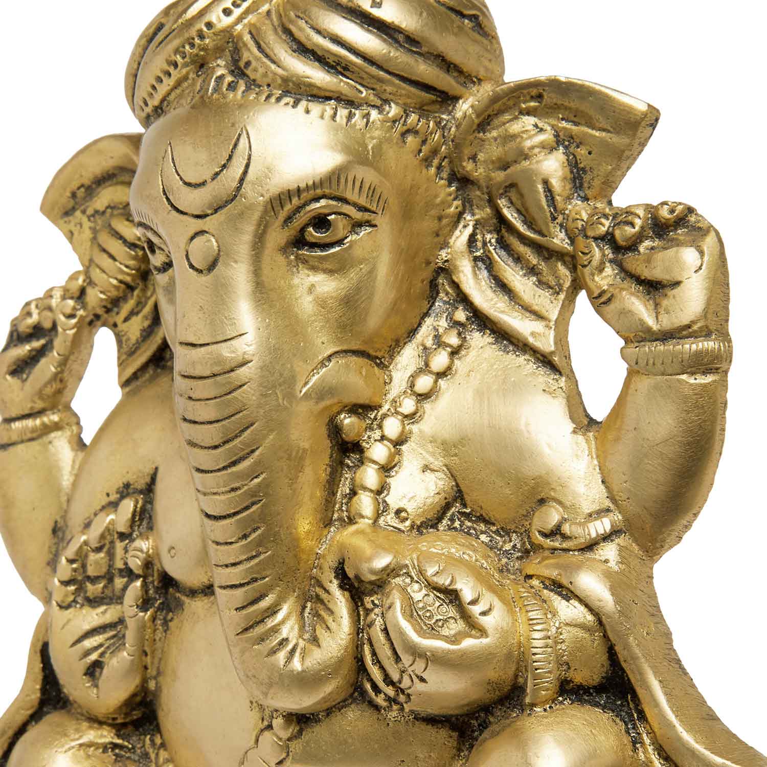 Brass Ganesh with Turban Wall Hanging