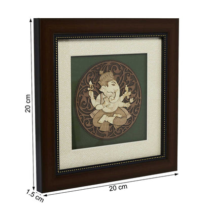 Pothi Ganesha Wood Art Frame