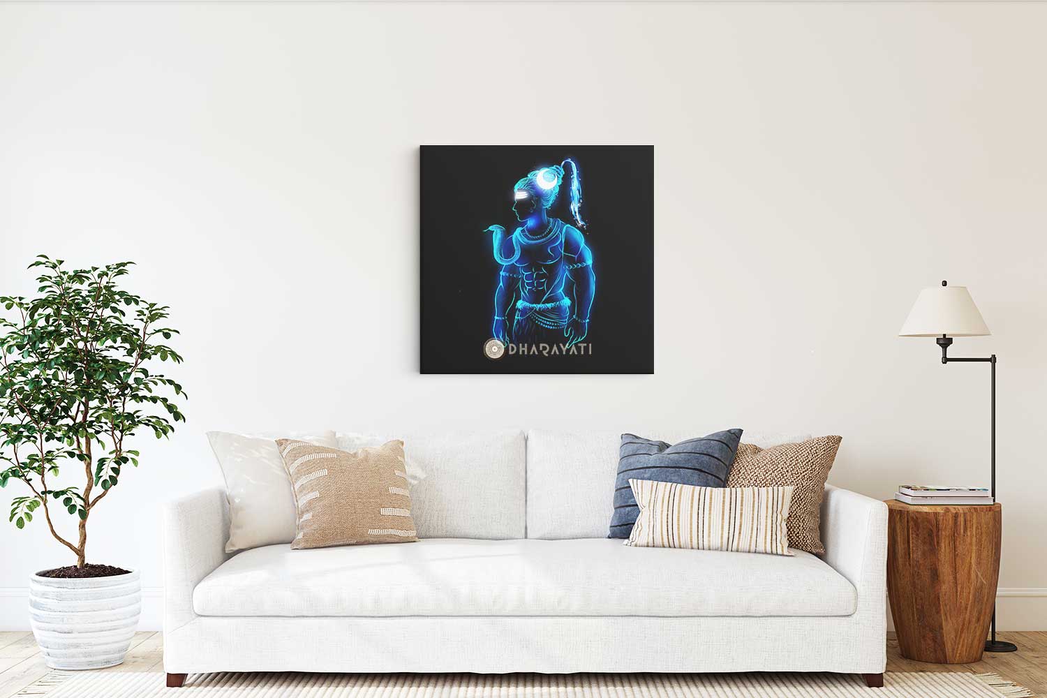 Divine Majesty: Shiva Mahadev - Canvas Art