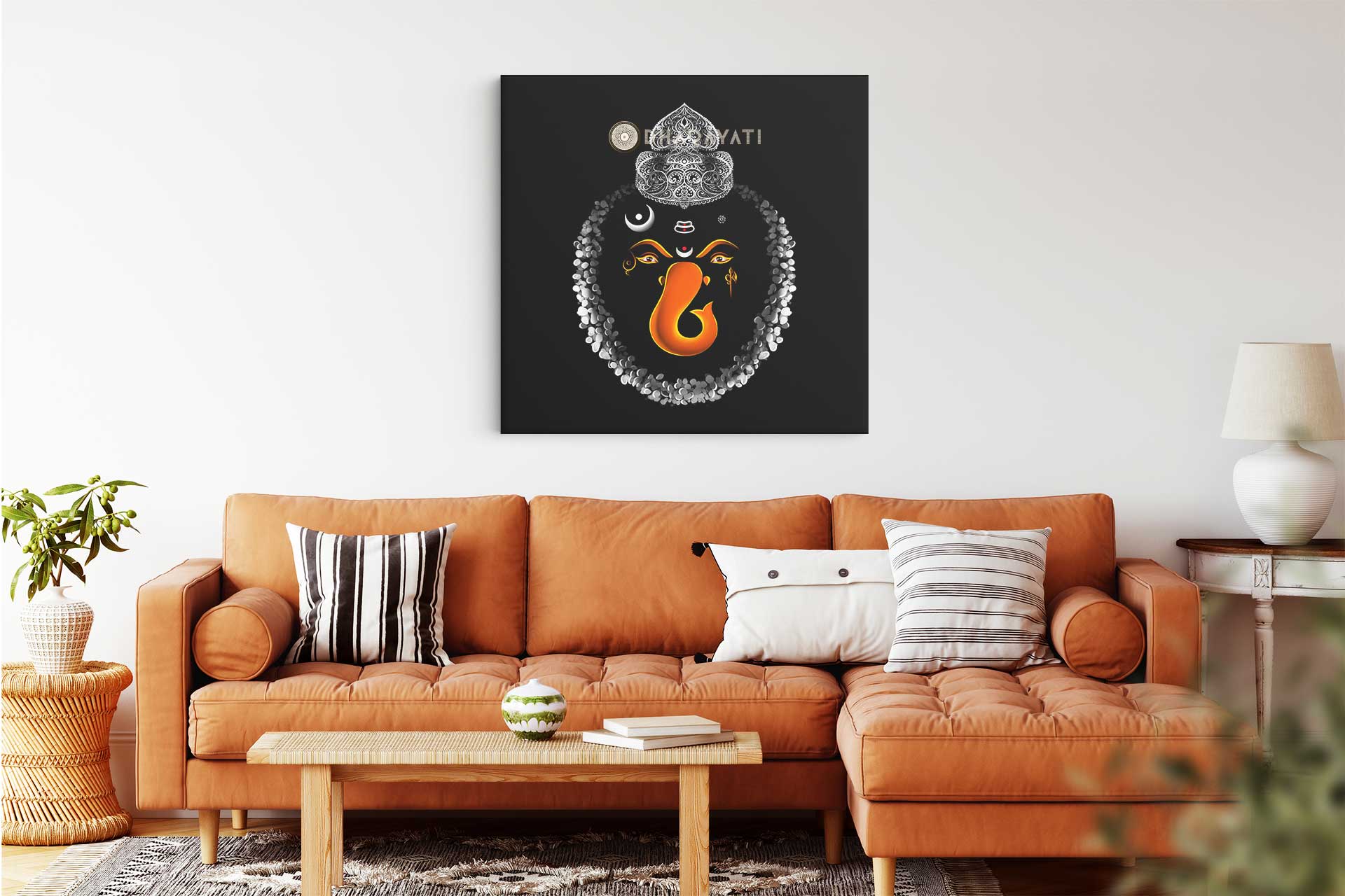 Divine Remover of Obstacles: Lord Ganesha - Canvas Art