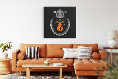 Divine Remover of Obstacles: Lord Ganesha - Canvas Art