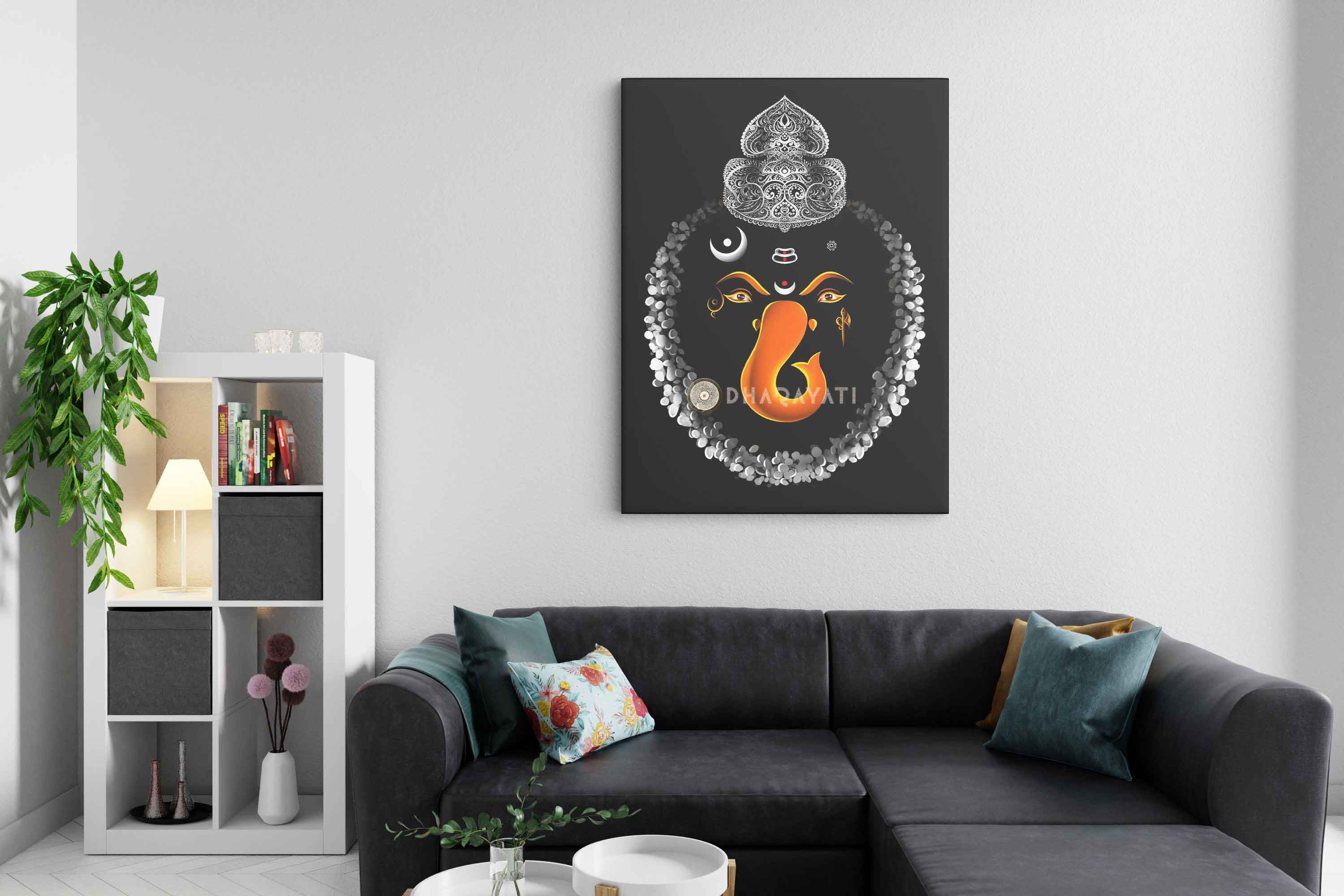 Divine Remover of Obstacles: Lord Ganesha - The Elephant-Headed God | Inspiring Canvas Art