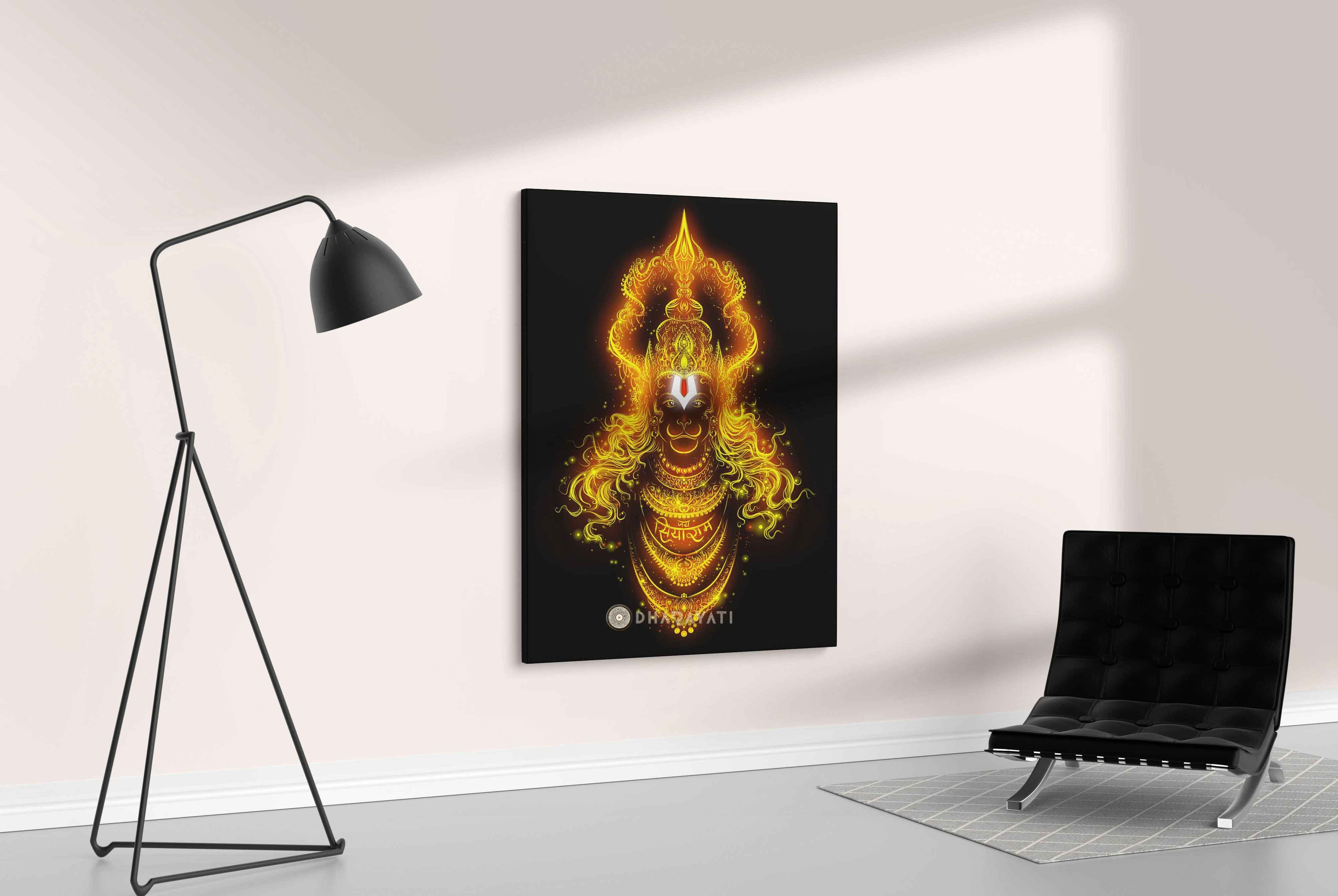 Divine Strength and Devotion: Hanuman | Inspiring Canvas Art