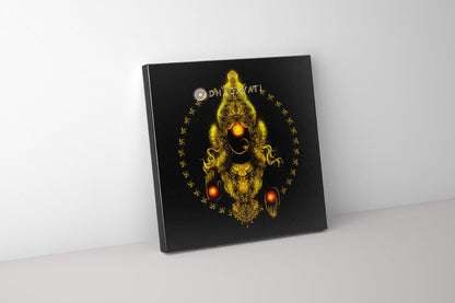 Golden Abundance: Lakshmi Devi - Canvas Art