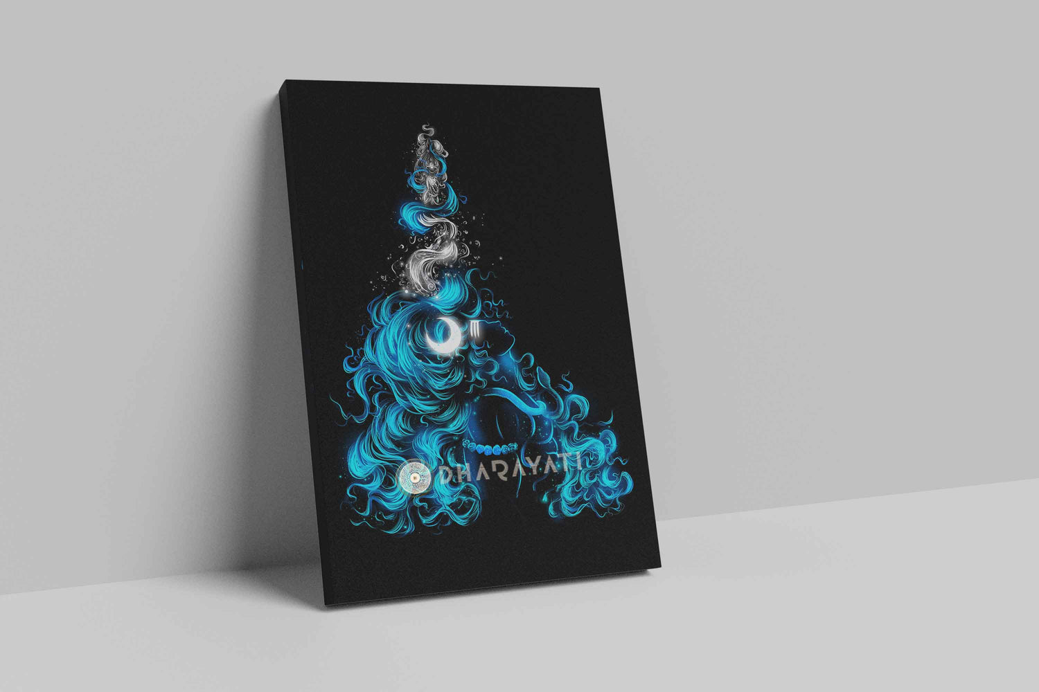 Mahadev Gangadhara Canvas Art - A Divine Depiction of Lord Shiva as the Cosmic Dancer