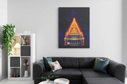 Sacred Sanctum: Mahakaleshwar Jyotirlinga Temple - The Abode of Lord Shiva | Devotional Canvas Art