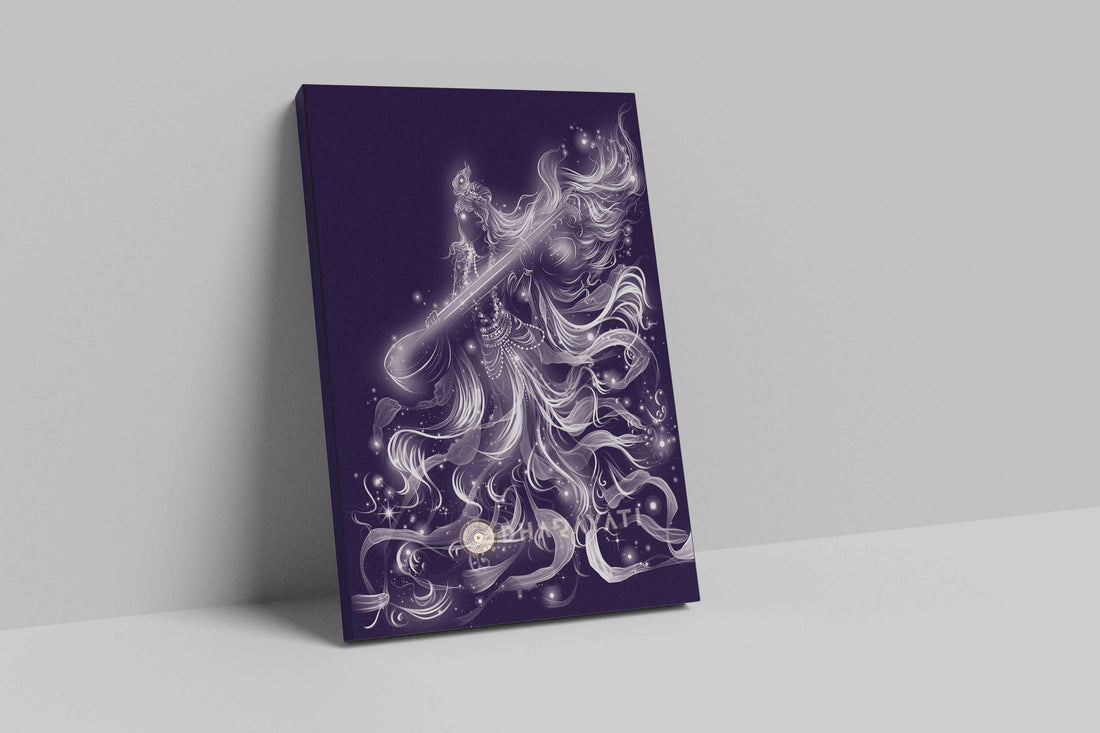 Saraswati Canvas Art : Embrace Divine Wisdom and Creative Inspiration