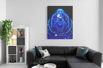 Shiva Mahadev Canvas Art - A Sacred Tribute to the Supreme Lord of Creation and Destruction