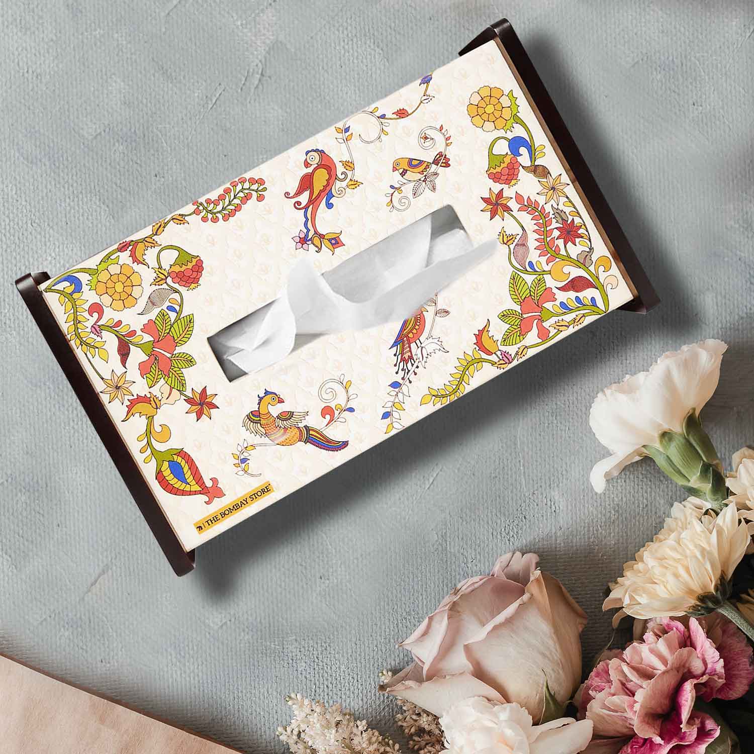 Kalamkari Rectangle Tissue Box Holder