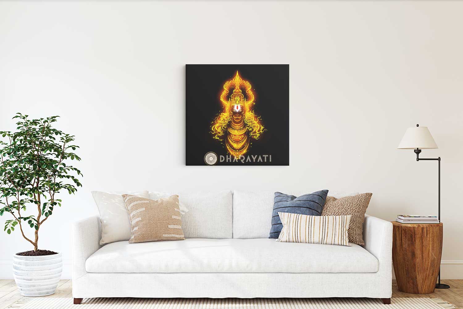 The Mighty Devotee: Lord Hanuman - Majestic Canvas Art