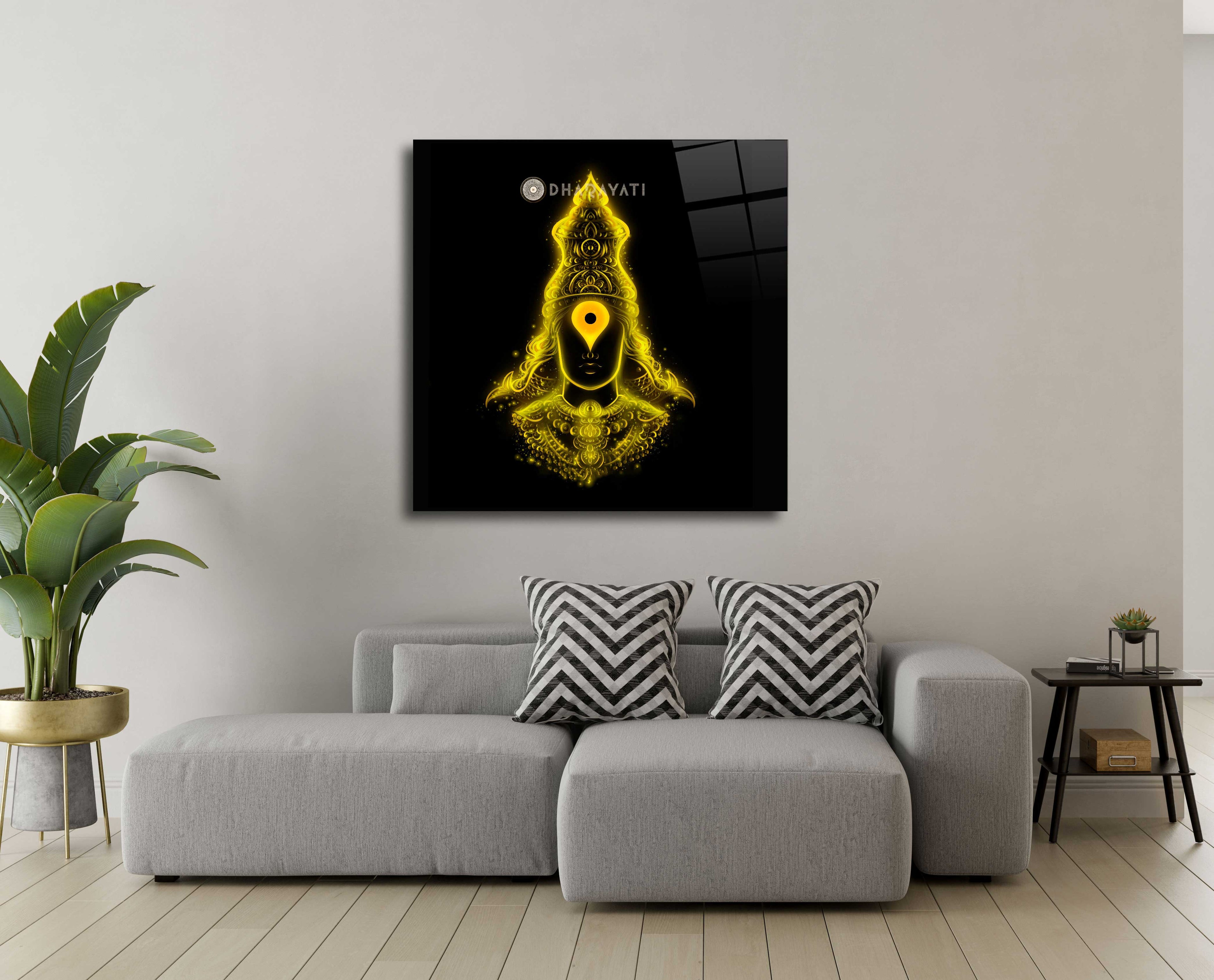 Vitthal Mauli Glass Wall Art - Embrace the Sacred Aura