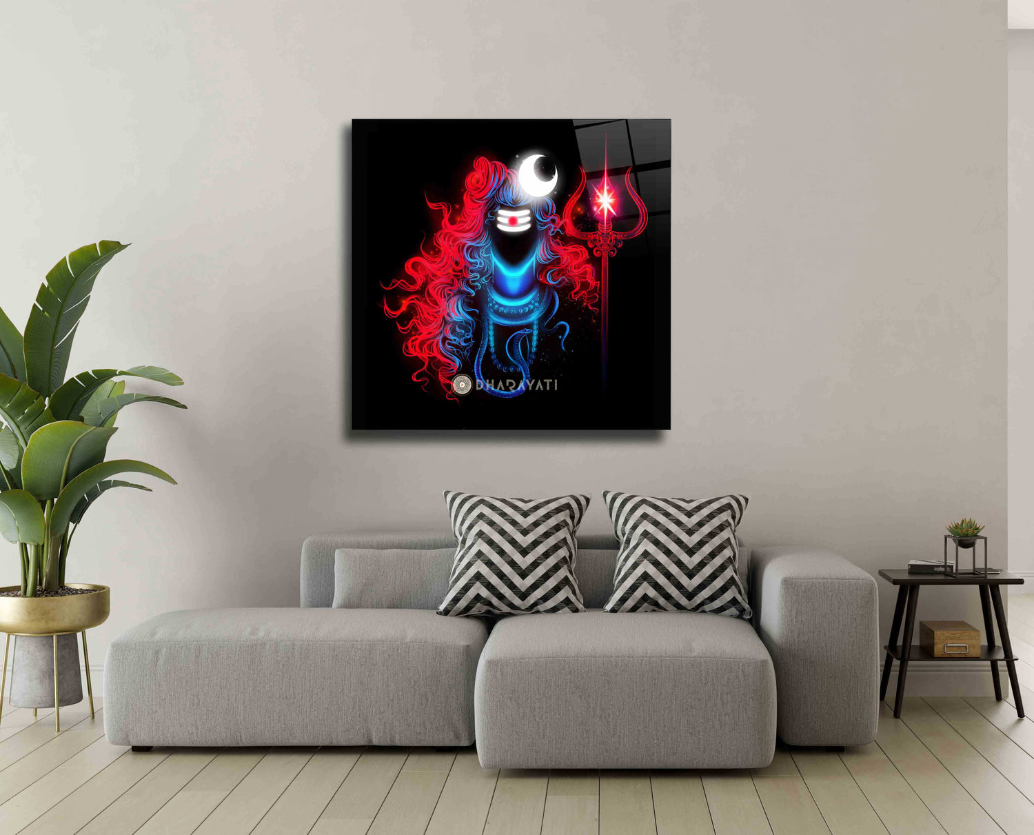 Shiva Mahadev | Glass Wall Art