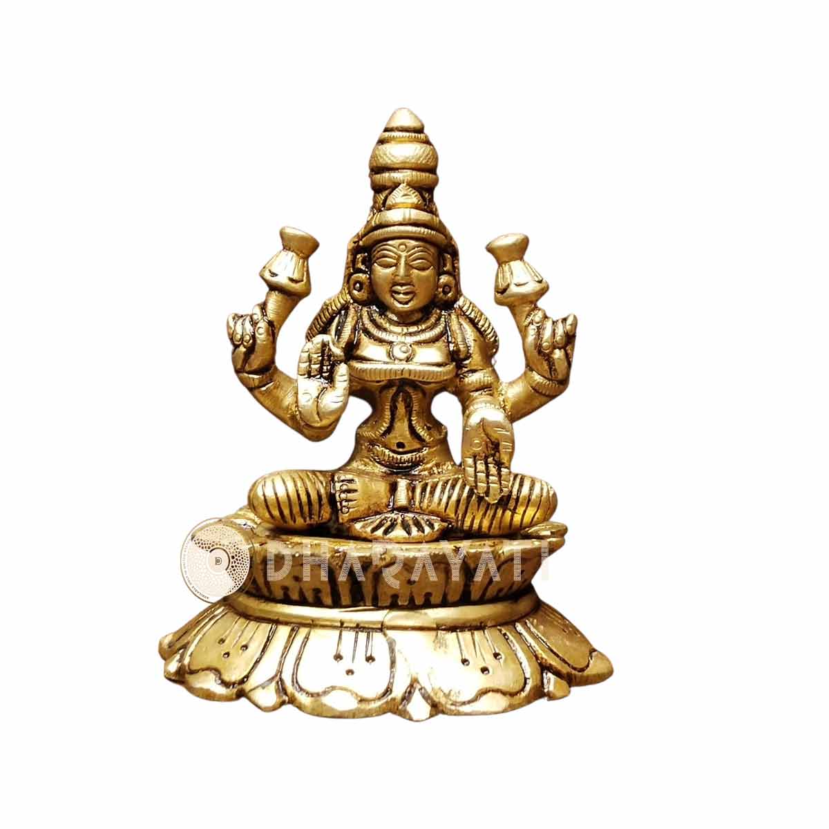 Brass Mahalaxmi Idol