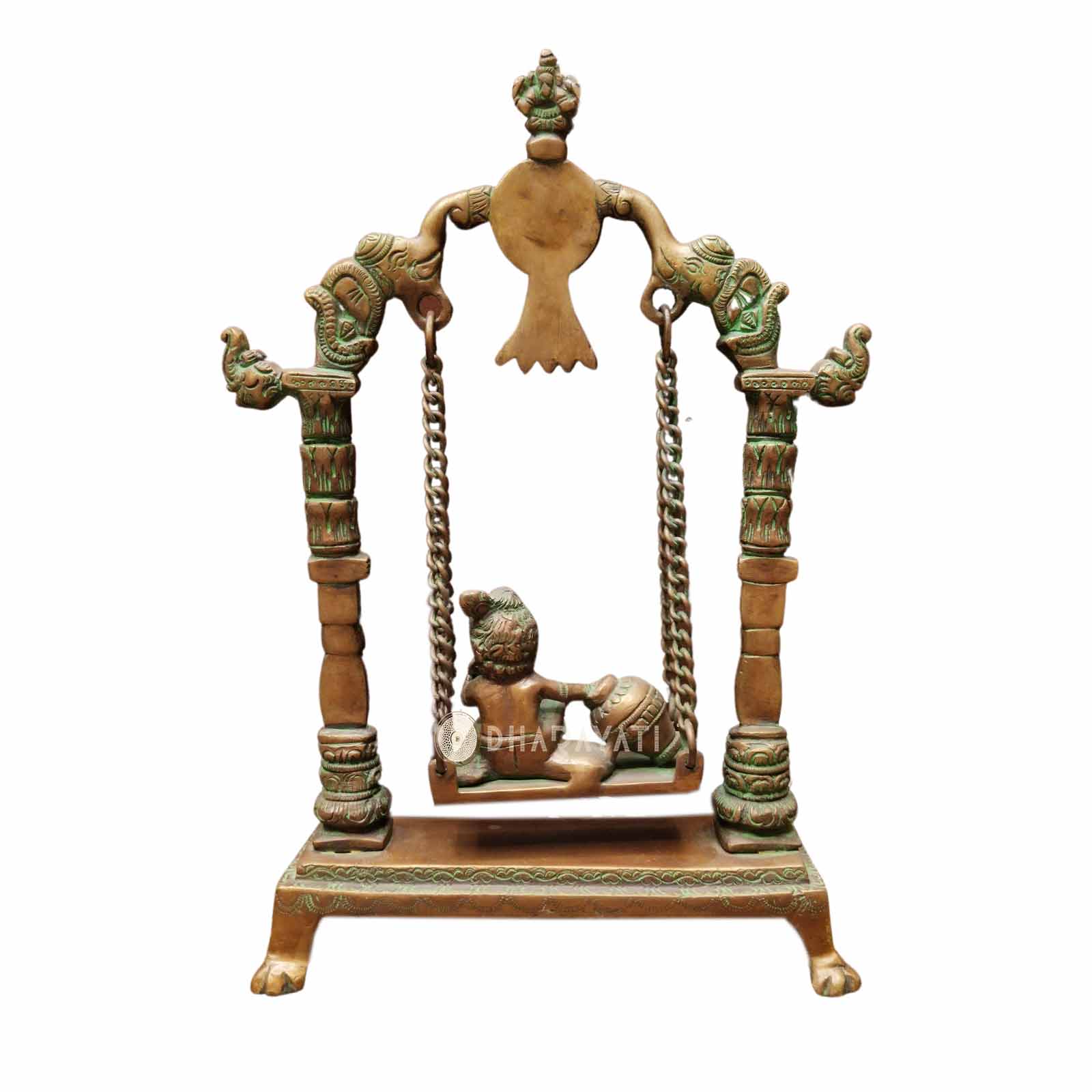 Brass Krishna Jhula Home D‚cor