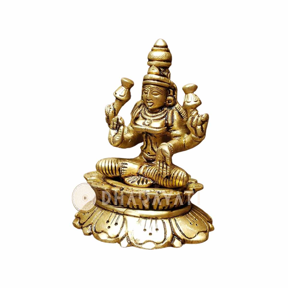 Brass Mahalaxmi Idol