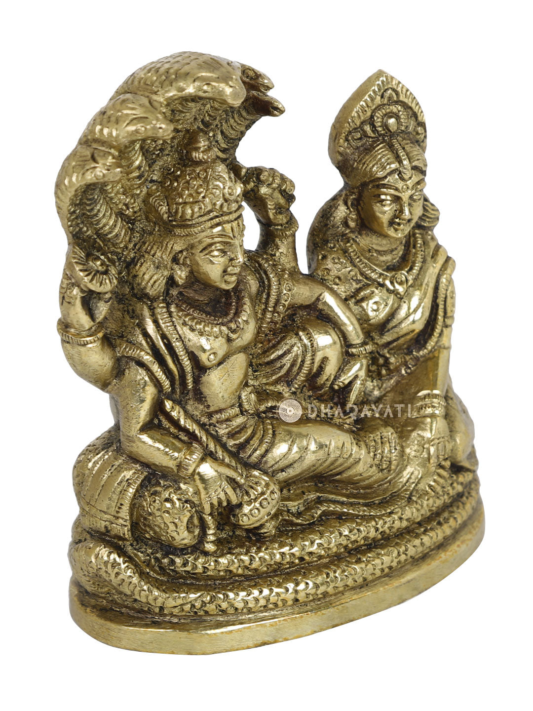 Vishnu Laxmi Decorative Brass Figurine