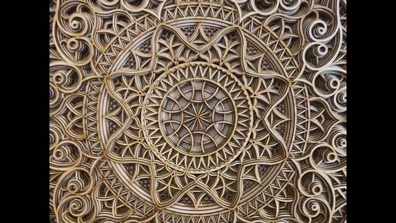 Wood Wall Mandala Decor | Wooden Wall Decor