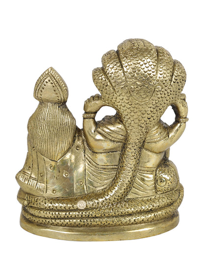 Vishnu Laxmi Decorative Brass Figurine