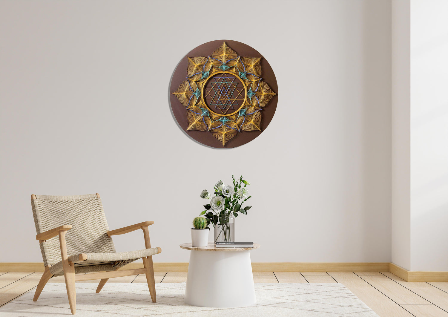 Sri Yantra sacred geometry | String Art