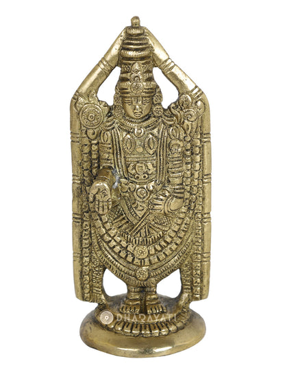 Lord Venkateshwara Brass Decorative Figurine