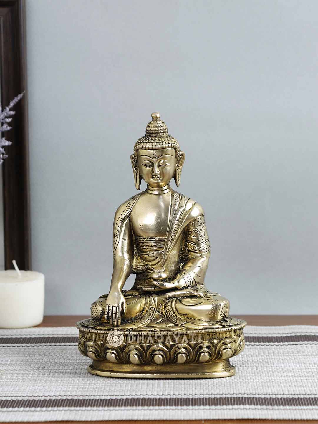 Buddha Decorative Brass Figurine