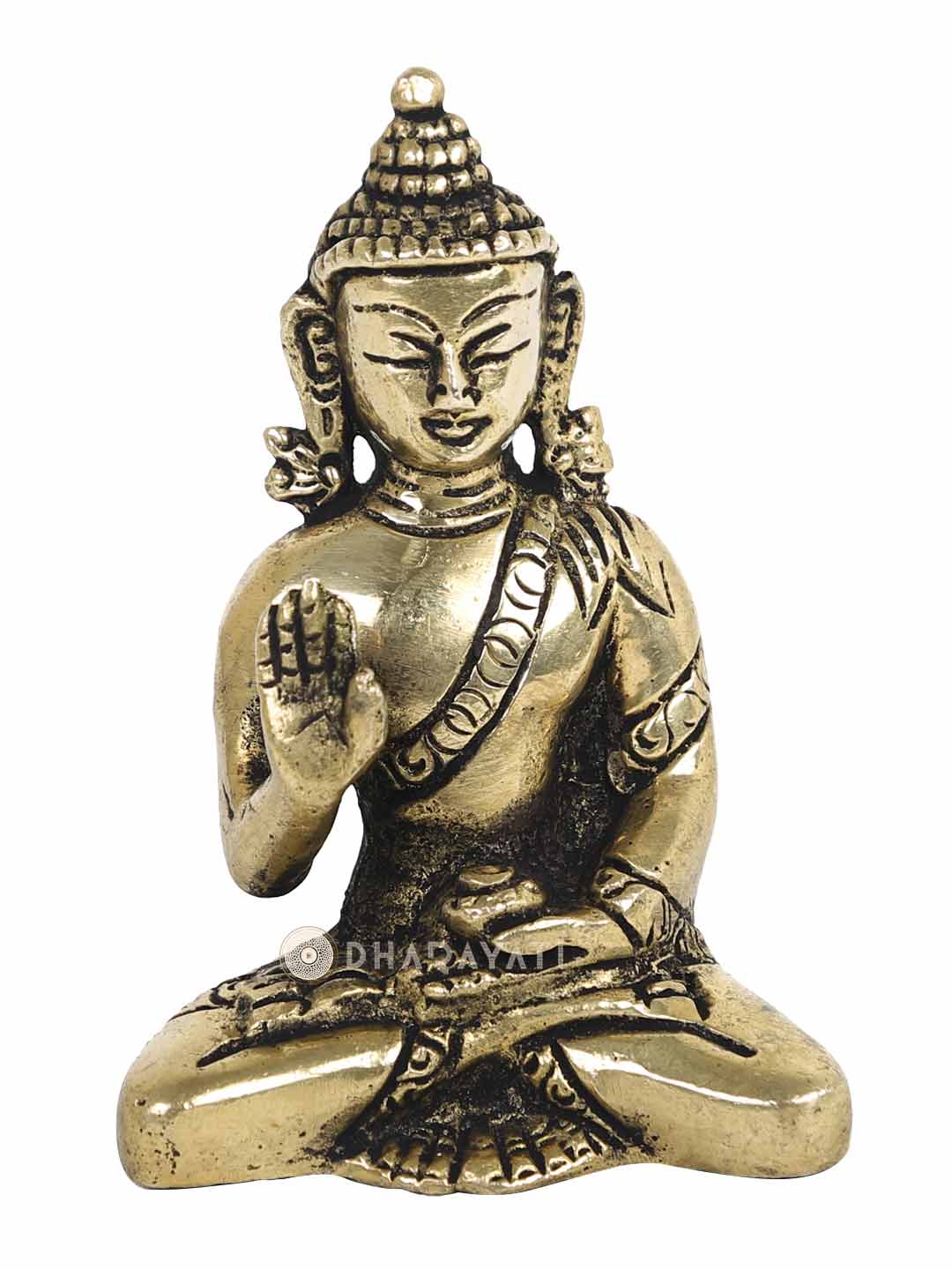 Buddha Decorative Brass Figurine