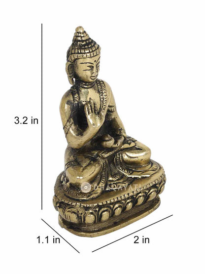 Buddha Decorative Brass Figurine